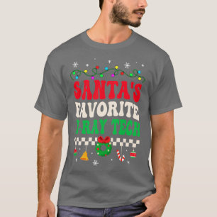 Camiseta Santas Favoritas Xray Tech Retro Natal