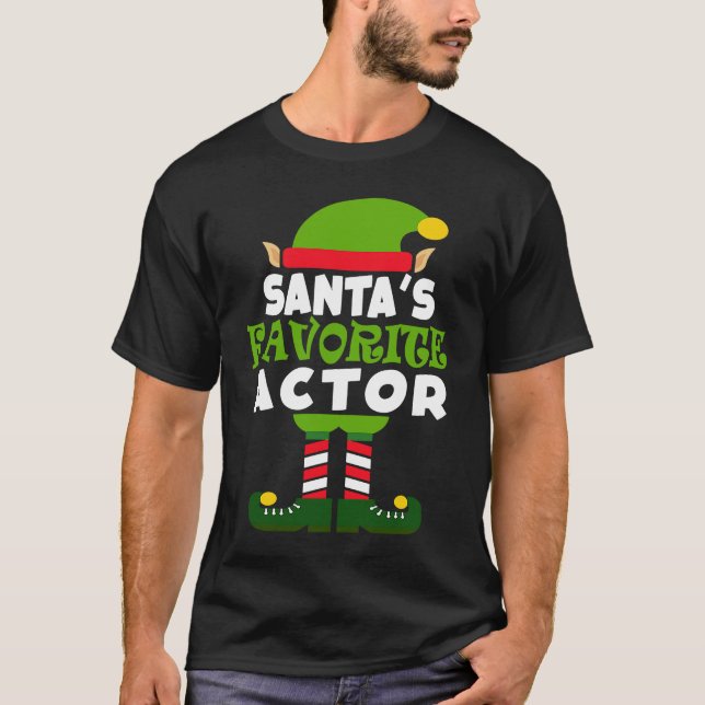 Camiseta Santa's Favorite Actor Theatre  Christmas Vacation (Frente)