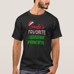 Camiseta Santas Favorite Assistente Principal Natal