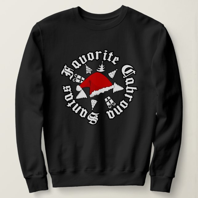 Camiseta Santas Favorite Cabrona Christmas (Frente do Design)