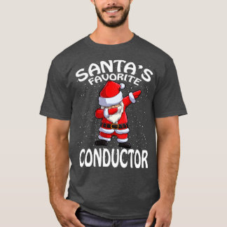 Camiseta Santas Favorite Conductor Christmas