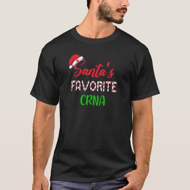 Camiseta Santas Favorite CRNA     Chritsmas (Frente)