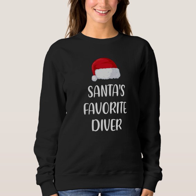 Camiseta Santas Favorite Diver Christmas  Diving (Frente)