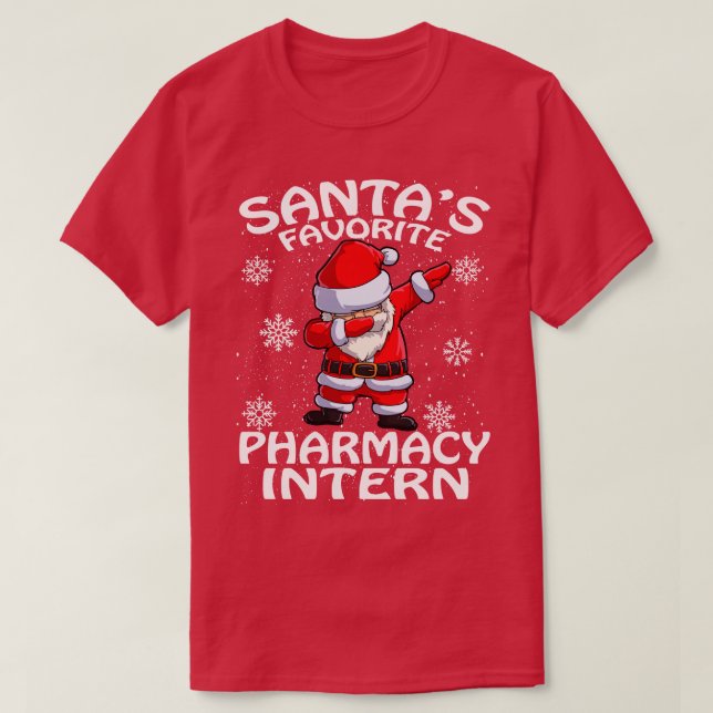 Camiseta Santas Favorite Farmácia Internado Natal (Frente do Design)