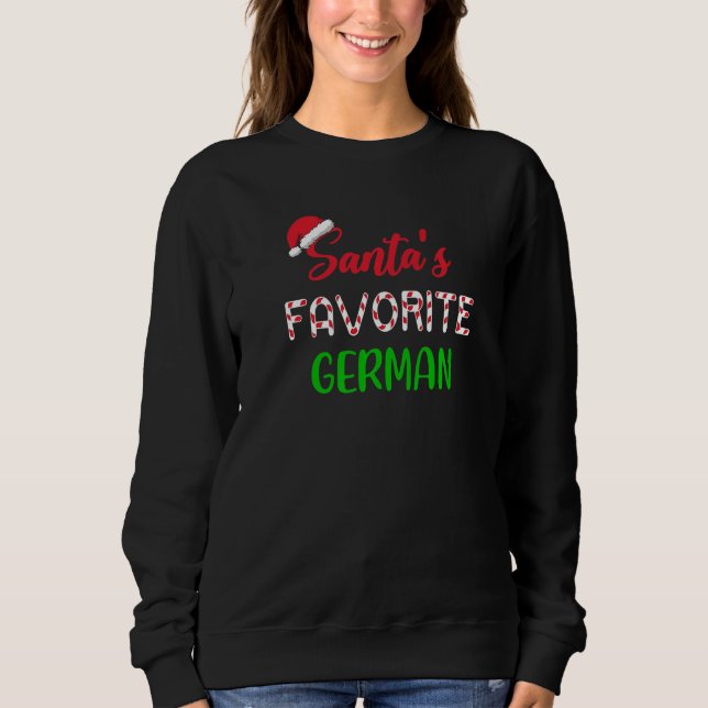 Camiseta Santas Favorite German   Chritsmas Xmas pajama (Frente)