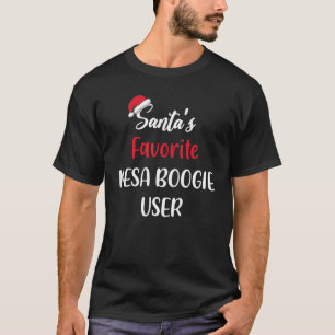Camiseta Santas Favorite Mesa Usuário do Boogie mesa de Nat