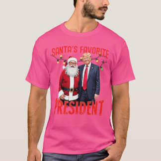 Camiseta Santas Favorite Presiden Christmas girl