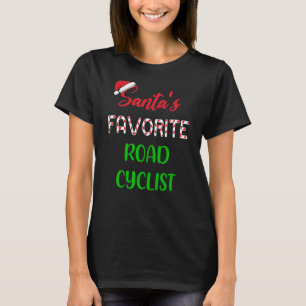 Camiseta Santas Favorite Road Cyclist Funny Cycling Chris
