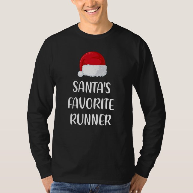 Camiseta Santas Favorite Runner Christmas   Running   (Frente)