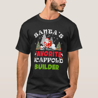 Camiseta Santa's Favorite Scaffold Builder Funny Christmas