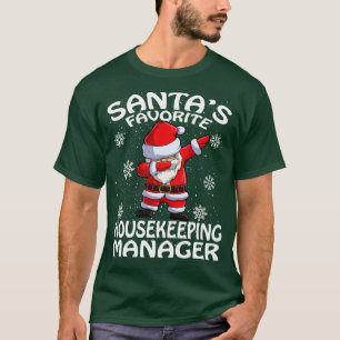Camiseta Santas Favorito Gerente de Agregação Doméstica Nat