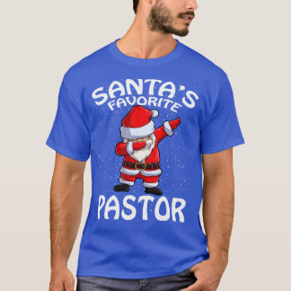 Camiseta Santas Favorito Pastor Natal