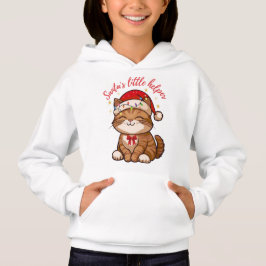Camiseta Santa's Little Helper Cat Christmas Sweatshirt