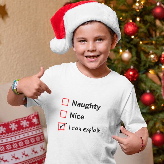 Camiseta Santas Naughty List - Posso Explicar (Criador carregado)