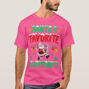 Camiseta Santas Saophonista Favorito Tocador de Saofone Nat