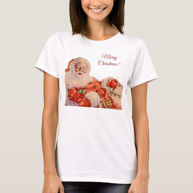Camiseta Santas Sleigh Ride (Frente)