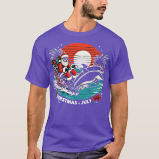 Camiseta Santas Summer Splash Natal em julho de 2024 Tee