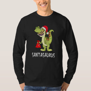 Camiseta Santasaurus Rex Christmas Tyrannosaurus Dino