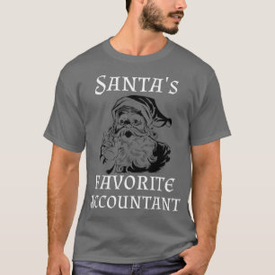 Camiseta Santax27s Contabilista Favorito Engraçado Presente