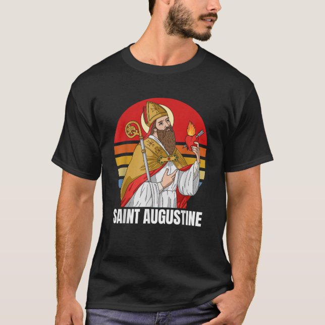 Camiseta Santo Agostinho De Hippo Católico (Frente)