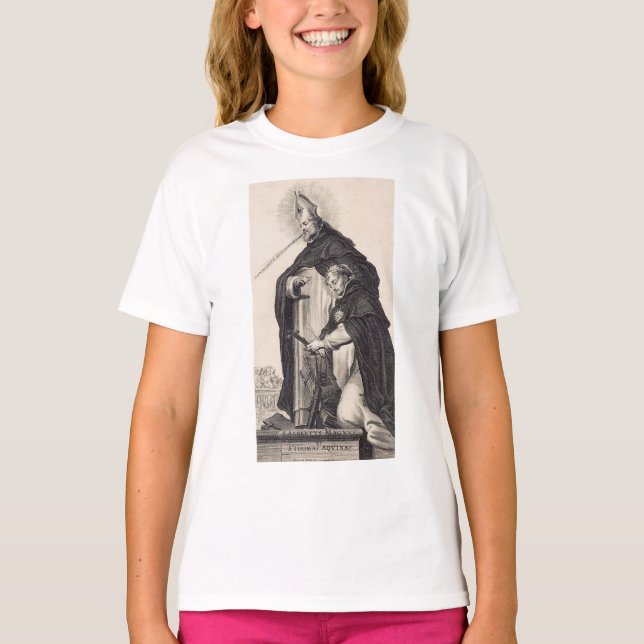 Camiseta Santo Albert o Excelente e santo Thomas Aquinas (Frente)