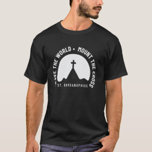 Camiseta Santo Barsanúfio Santo Católico Deserto Oriental O