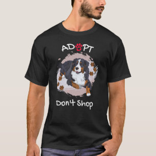Camiseta Santo Bastante Bernard Dog Adote Não Compre Puppy 