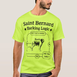 Camiseta Santo Bernard Barking Lógico Funny Dog Proprietári