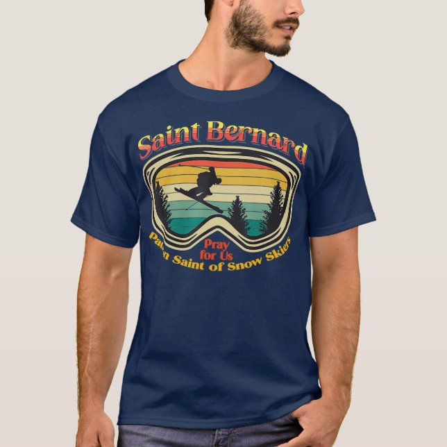 Camiseta Santo Bernard de Montjoux Vintage Sunset Snow (Frente)