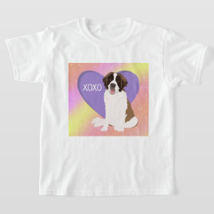 Camiseta Santo Bernard Dia de os namorados XOXO