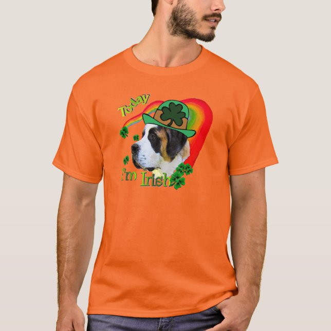Camiseta Santo Bernard Dia de São Patrício (Frente)
