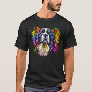Camiseta Santo Bernard Dog Angel Wings T Shirt