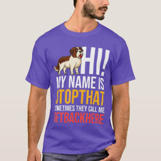 Camiseta Santo Bernard Dog Cuppies Proprietário Lover _12