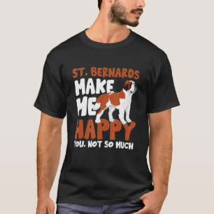 Camiseta Santo Bernard Dog Gift Rua Bernard Barrel