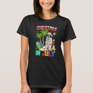 Camiseta Santo Bernard Em Santa Hat Domina O Natal