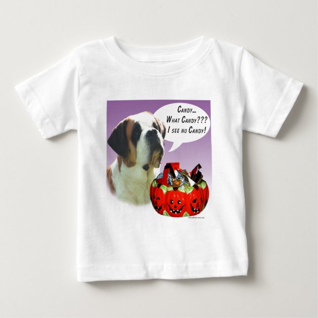 Camiseta Santo Bernard Halloween Candy (Frente)