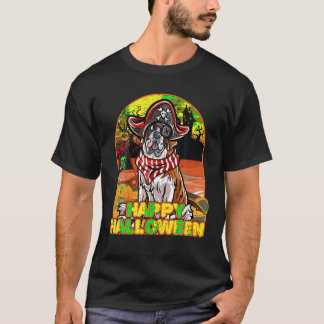 Camiseta Santo Bernard Happy Halloween Pirata