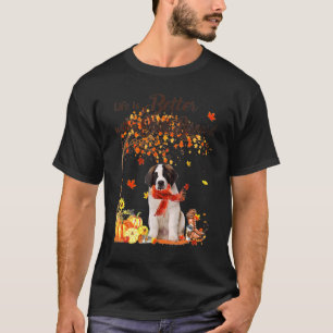 Camiseta Santo Bernard Maple Árvore Árvore Dia de Ação de G