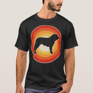 Camiseta Santo Bernard Sunset Retro para Mulheres Meninas H
