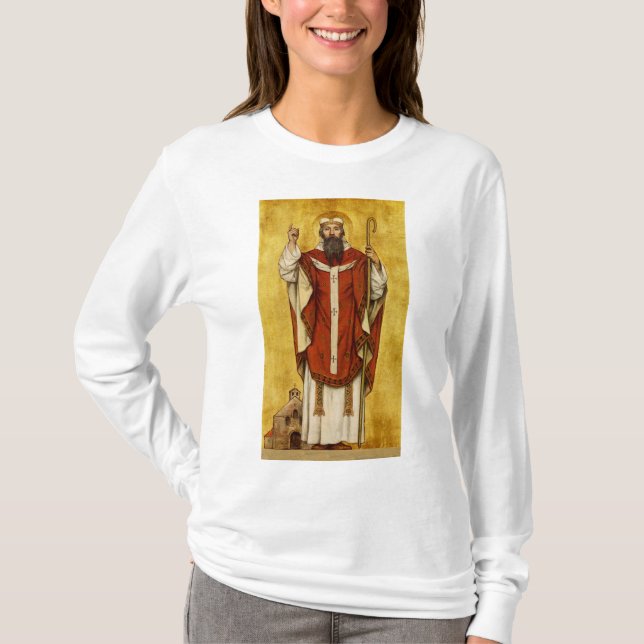 Camiseta Santo Bonifácio de Mainz - Padroeiro dos Educadore (Frente)