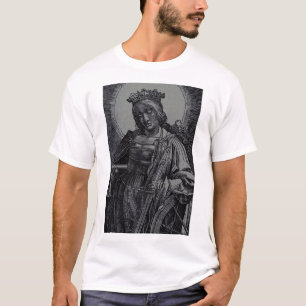 Camiseta Santo Catherine de Alexandria, por Lucas van Leyde