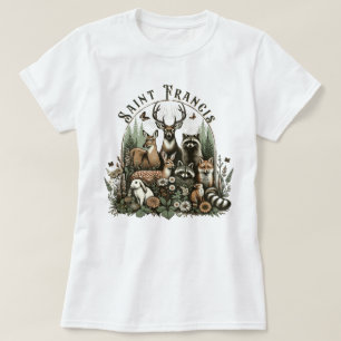 Camiseta Santo católico tradicional Francis Bíblia Verse