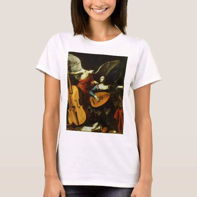 Camiseta Santo Cecilia e o Anjo de Carlo Saraceni (Frente)