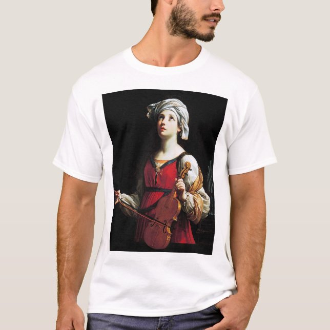 Camiseta Santo Cecilia (Rua. Cecília), Guido Reni (Frente)