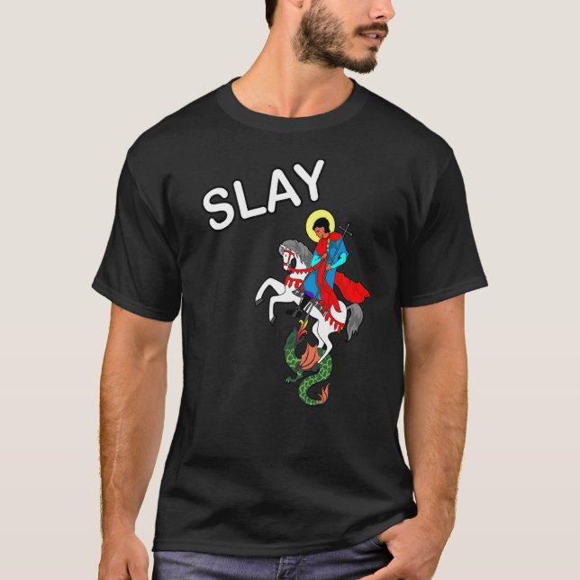 Camiseta Santo de apresentação George Slays Dragon (Frente)