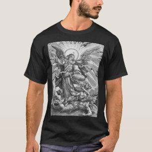 Camiseta Santo de ruas Michael, a Guarda Anjo Católica de A
