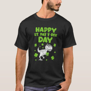 Camiseta Santo De St Patricks Pat T Rex Dinossauros Ruas En