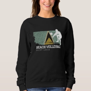 Camiseta Santo de Voleibol de Praia Lucia Flag Love Voleibo