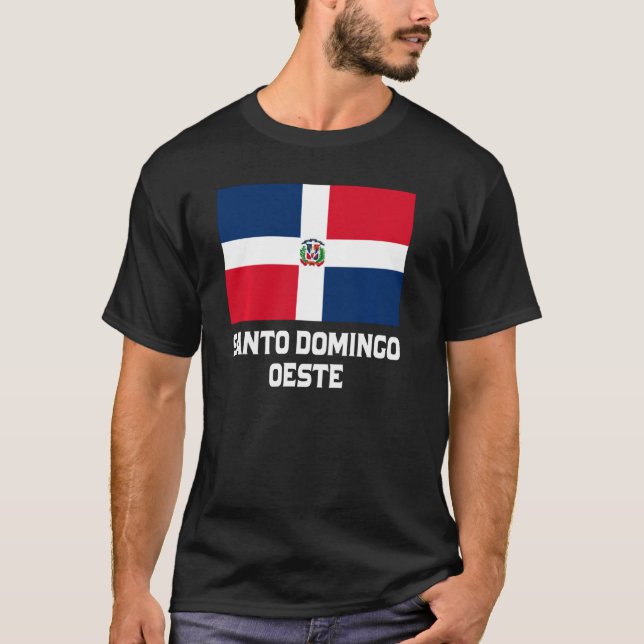 Camiseta Santo Domingo Oeste República Dominicana Emblem Es (Frente)