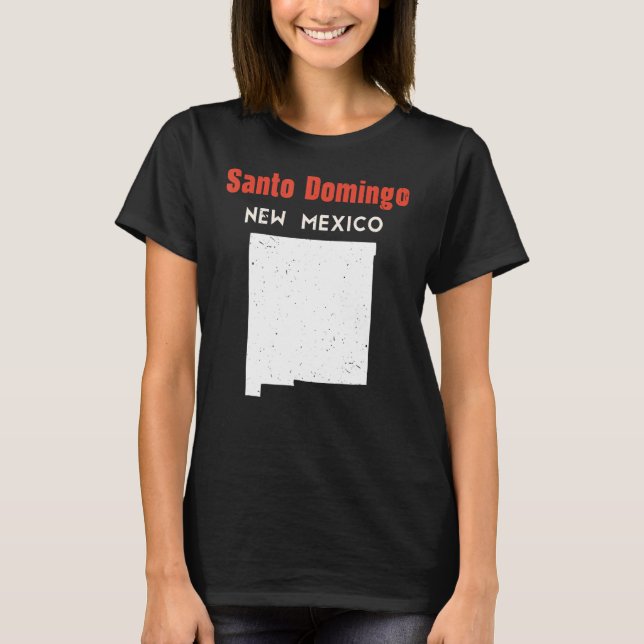 Camiseta Santo Domingo Pueblo Estados Unidos Viagem Novo (Frente)